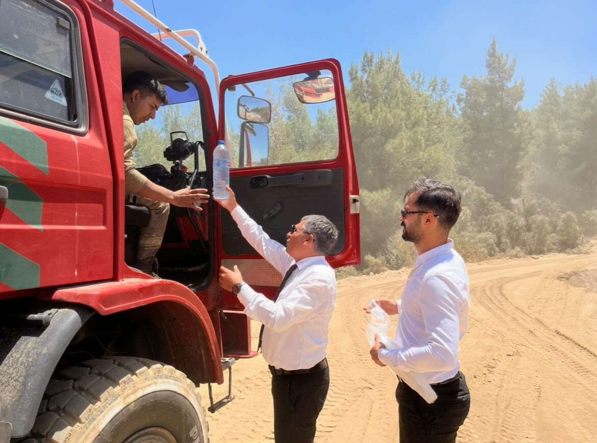 BBP ve Alperen Ocakları'ndan Bozbük'teki Yangın Ekiplerine Moral Ziyareti 3